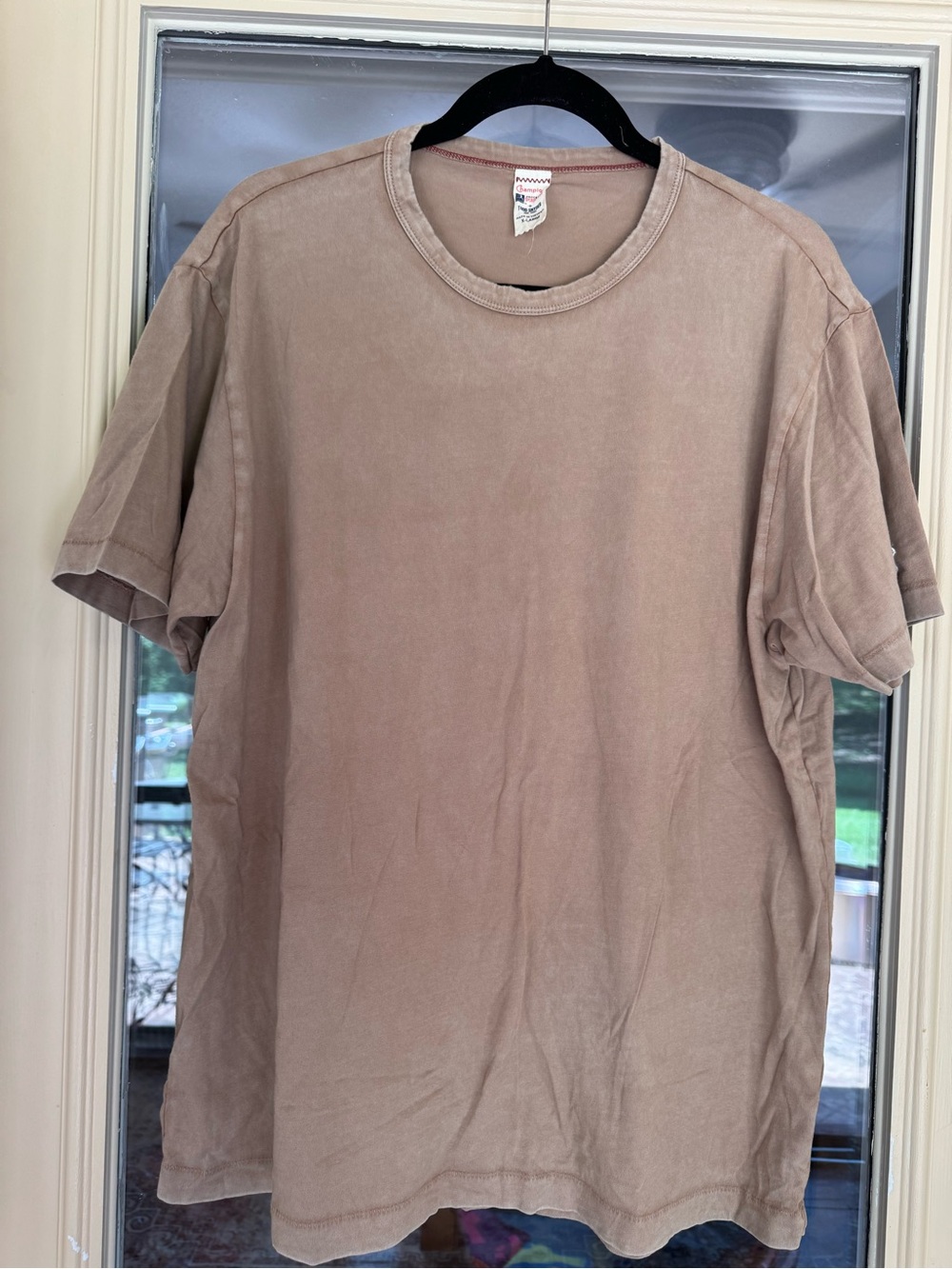 Todd Snyder + Champion Process Sportswear Tee XL Taupe Garment Dyed T-Shirt